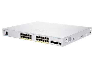 Cisco CBS250-24P-4G-UK network switch Managed L2/L3 Gigabit Ethernet (10/100/1000) Power over Ethernet (PoE) Silver