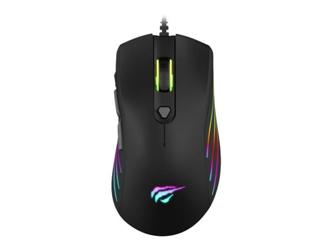 Havit GAMING RGB 6400 DPI MS1002 mouse Right-hand USB Type-A Optical 3200 DPI