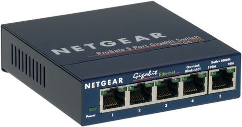 NETGEAR GS105 Unmanaged Gigabit Ethernet (10/100/1000) Blue