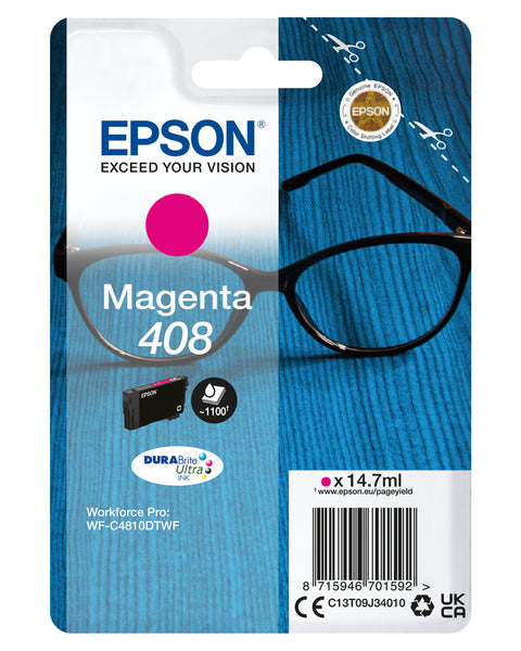 Epson C13T09J34010/408 Ink cartridge magenta, 1.1K pages 14,7ml for Epson WF-C 4810