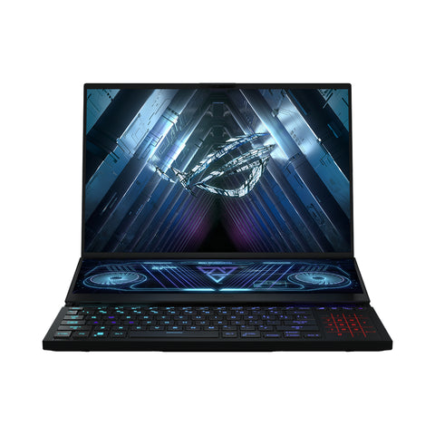 ASUS ROG Zephyrus Duo 16 GX650RX-LO010W 6980HX Notebook 40.6 cm (16") WQXGA AMD Ryzen™ 9 32 GB DDR5-SDRAM 2000 GB SSD NVIDIA GeForce RTX 3080 Ti Wi-Fi 6E (802.11ax) Windows 11 Home Black