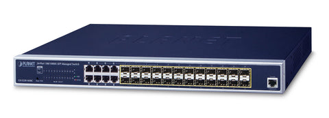 PLANET GS-5220-16S8C network switch Managed L2+ Gigabit Ethernet (10/100/1000) 1U Blue