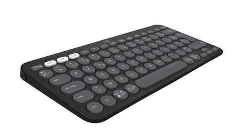 Logitech Pebble Keys 2 K380s keyboard RF Wireless + Bluetooth QWERTY US International Graphite