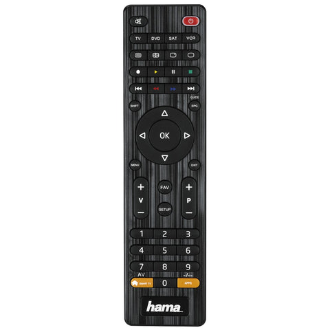 Hama 00012306 remote control IR Wireless DVD/Blu-ray, STB, TV, VCR Press buttons