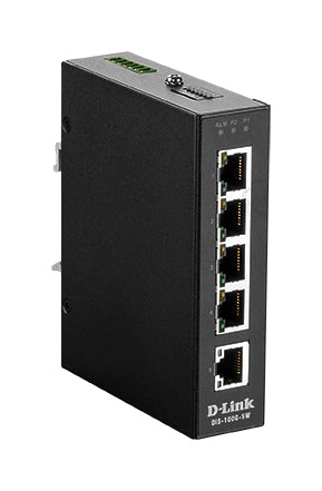 D-Link DIS‑100G‑5W Unmanaged L2 Gigabit Ethernet (10/100/1000) Black