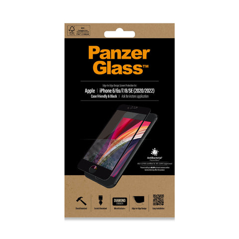 PanzerGlass ™ Screen Protector Apple iPhone 8 | 7 | 6s | 6 | SE (2020/2022) | Edge-to-Edge