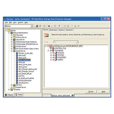 HPE OpenView Storage Data Protector On-line Backup for Windows E-LTU Network storage