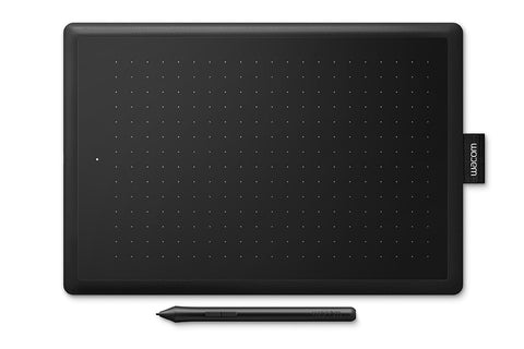 Wacom One by Medium graphic tablet Black 2540 lpi 216 x 135 mm USB