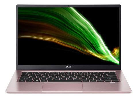 Acer Swift 1 SF114-34-P6AA Notebook 35.6 cm (14") Full HD Intel® Pentium® Silver 4 GB LPDDR4x-SDRAM 128 GB SSD Wi-Fi 6 (802.11ax) Windows 11 Home in S mode Pink