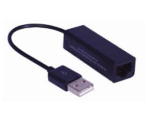 Microconnect USB2.0 to Ethernet network media converter Black