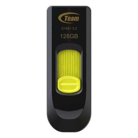 Team Group C145 USB flash drive 128 GB USB Type-A 3.2 Gen 1 (3.1 Gen 1) Black, Yellow