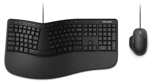 Microsoft Ergonomic Desktop keyboard USB QWERTZ German Black