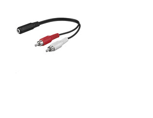 Microconnect AUDALH02 audio cable 0.2 m 2 x RCA 3.5mm Red