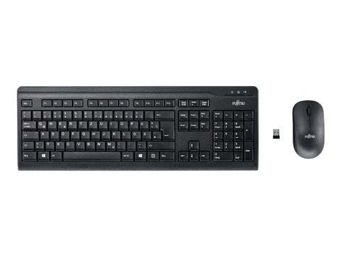 Fujitsu LX410 keyboard RF Wireless QWERTZ English, German Black