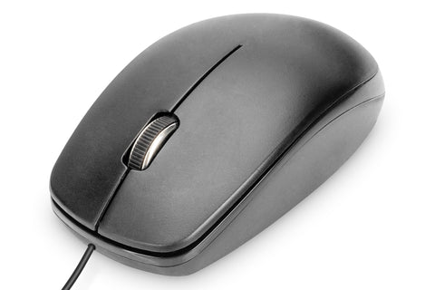 Digitus USB mouse with cable, 3 buttons, 1200 dpi