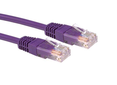 Cables Direct 4m Cat5e networking cable Violet U/UTP (UTP)