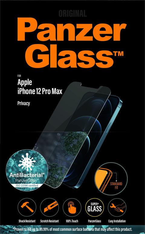 PanzerGlass ™ Privacy Screen Protector Apple iPhone 12 Pro Max | Standard Fit