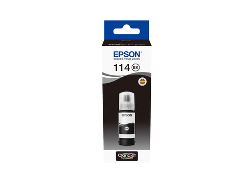 Epson C13T07A140/114 Ink bottle black pigmented, 6.7K pages 2300 Photos 70ml for Epson ET-8500