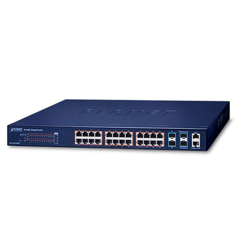 PLANET SGS-5240-24P4X network switch Managed L2/L3 Gigabit Ethernet (10/100/1000) Power over Ethernet (PoE) Blue