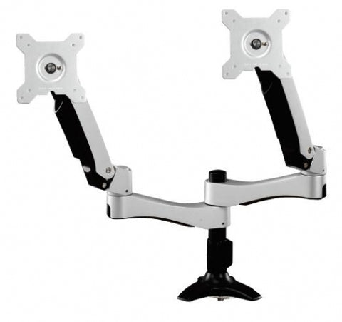 Amer Mounts AMR2AP monitor mount / stand 61 cm (24") Black, Silver Desk