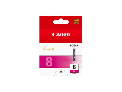 Canon 0622B001/CLI-8M Ink cartridge magenta, 478 pages ISO/IEC 24711 13ml for Canon Pixma IP 3300/4200/6600/MP 960/Pro 9000