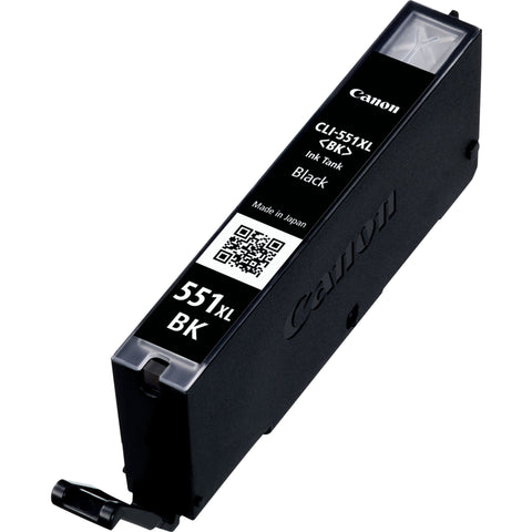 Canon 6443B001/CLI-551BKXL Ink cartridge black high-capacity, 5.53K pages ISO/IEC 24711 1130 Photos 11ml for Canon Pixma IP 8700/IX 6850/MG 5450/MG 6350/MX 725