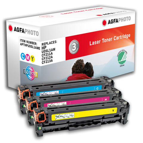 AgfaPhoto APTHPU0SL1AME toner cartridge Cyan, Magenta, Yellow 3 pc(s)