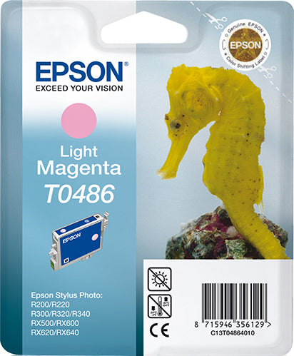 Epson C13T04864010/T0486 Ink cartridge light magenta, 400 pages/5% 13ml for Epson Stylus Photo R 300