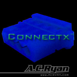 AC Ryan Connectx™ T-Molex power Female - UVBlue 100x wire connector T-Molex Female Blue