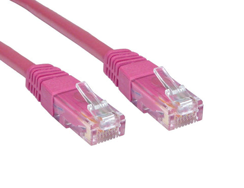 Cables Direct ERT-600P networking cable Pink 0.5 m Cat6 U/UTP (UTP)