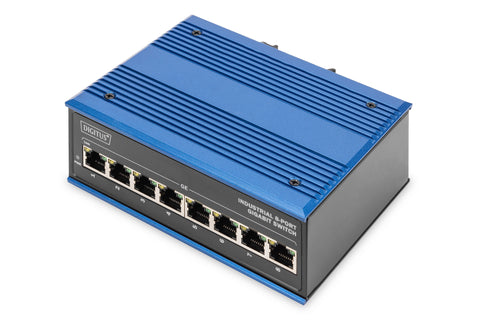 Digitus 8 Port Gigabit Ethernet Network Switch, Industrial, Unmanaged