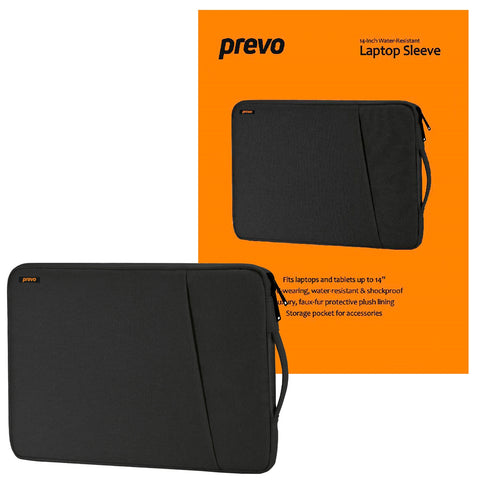 PREVO LB007 notebook case 35.6 cm (14") Sleeve case Black