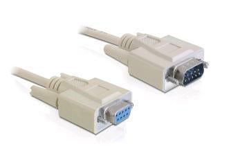 DeLOCK RS-232, 10m serial cable Beige DB-9