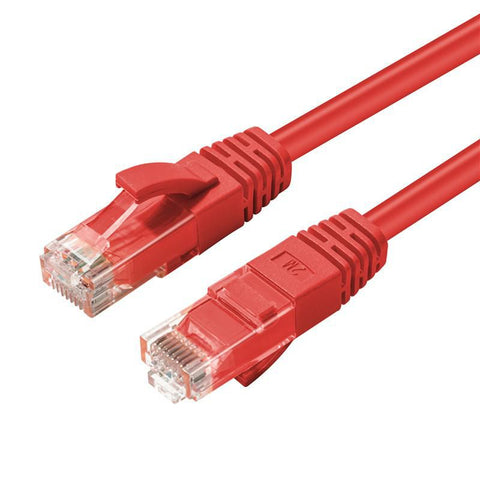 Microconnect MC-UTP6A0025R networking cable Red 0.25 m Cat6a U/UTP (UTP)