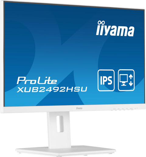 iiyama ProLite XUB2492HSU-W5 LED display 61 cm (24") 1920 x 1080 pixels Full HD White