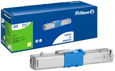 Pelikan 4234445/1333TKY Toner-kit yellow, 1x2K pages 60 grams Pack=1 (replaces OKI 44469704) for OKI C 310/331/510/511