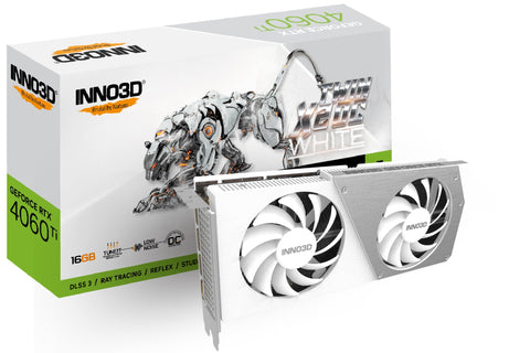 Inno3D N406T2-16D6X-178055W graphics card NVIDIA GeForce RTX 4060 Ti 16 GB GDDR6