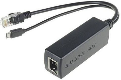 Microconnect MC-POESPLITTER network splitter Black Power over Ethernet (PoE)