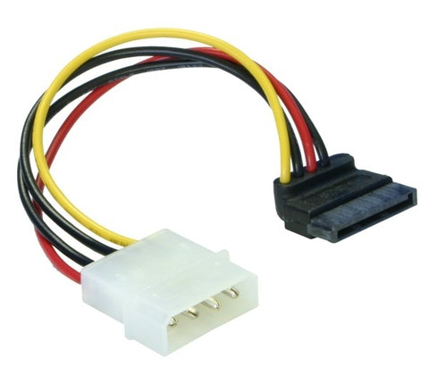 DeLOCK Cable Power SATA HDD > 4pin male – angled Multicolour 0.15 m