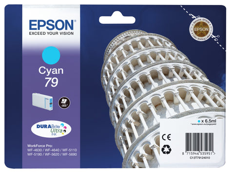 Epson C13T79124010/79 Ink cartridge cyan, 800 pages 6,5ml for Epson WF 4630/5110