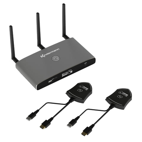 Kindermann KLICK & SHOW K-FX HDMI Kit, Wireless Conferencing System with 2 HDMI transmitters