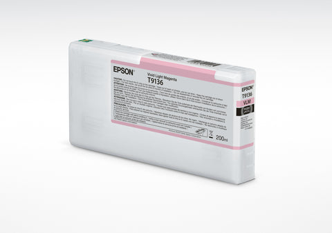 Epson C13T913600/T9136 Ink cartridge light magenta 200ml for Epson SC-P 5000/V