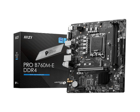 MSI PRO B760M-E DDR4 motherboard Intel B760 LGA 1700 micro ATX