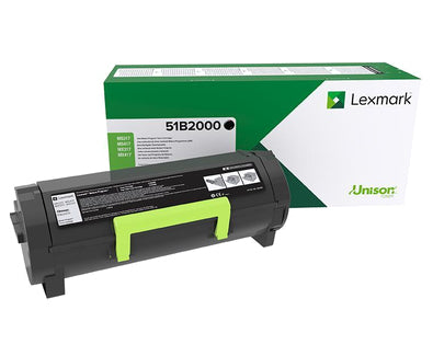 Lexmark 51B2000 Toner-kit return program, 2.5K pages ISO/IEC 19752 for Lexmark MS 317/417/517