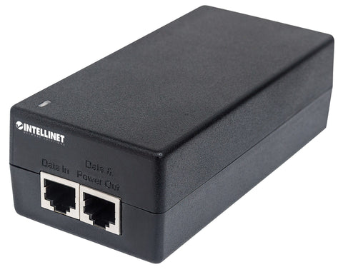 Intellinet Gigabit Ultra PoE+ Injector, 1 x 60 W Port, IEEE 802.3bt and IEEE 802.3at/af Compliant, Plastic Housing