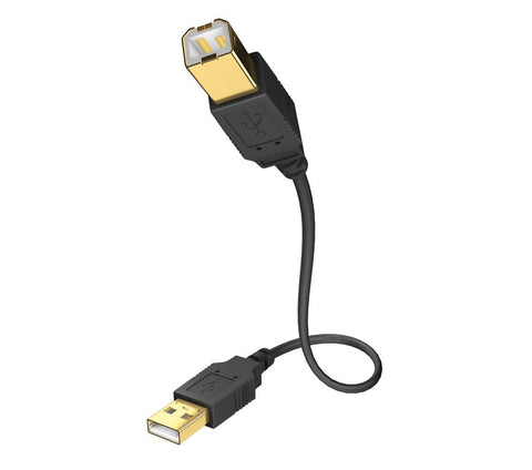 Inakustik 01070001 USB cable 1 m USB 2.0 USB A USB B Black