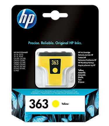 HP C8773EE/363 Ink cartridge yellow, 510 pages ISO/IEC 24711 6ml for HP PhotoSmart 8250