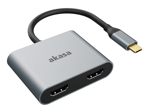 Akasa AK-CBCA26-18BK USB graphics adapter Aluminium