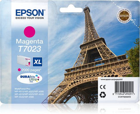 Epson C13T70234010/T7023 Ink cartridge magenta XL, 2K pages ISO/IEC 24711 21.3ml for Epson WP 4015/4025