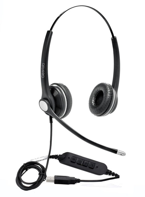 Gearlab G4040 Headset Wired Head-band Office/Call center USB Type-A Black